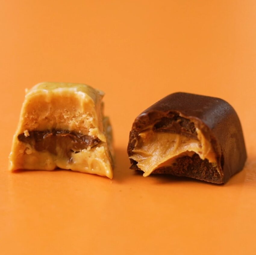 Chocolate and Peanut Butter Cubes