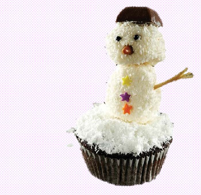 Snowman-Cupcake